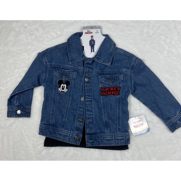 Disney Other - Disney Junior Mickey Size 3T Denim Jacket and Tee Set